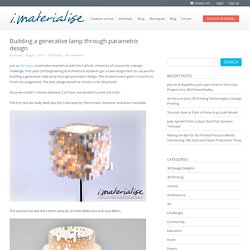 Building a generative lamp through parametric design