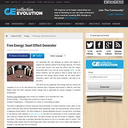 Free Energy: Searl Effect Generator