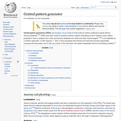 Central pattern generator