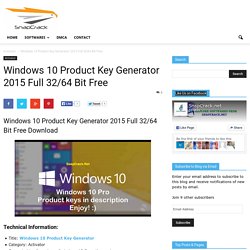 Windows 10 Product Key Generator Free