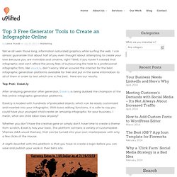 Top 3 Free Generator Tools to Create an Infographic Online