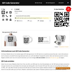 QR Code Generator – QR Codes kostenlos erstellen (Logo, T-Shirt, vCard, EPS)