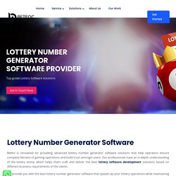 Lottery Number Generator Software Provider- Betfoc