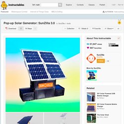 Pop-up Solar Generator: SunZilla 3.0 : 16 Steps (with Pictures)