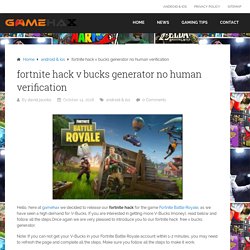 fortnite hack v bucks generator no human verification - GameHax.Online