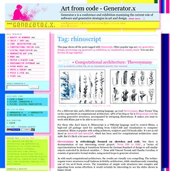 Generator.X blog » rhinoscript