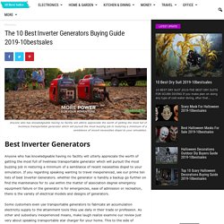 The 10 Best Inverter Generators Buying Guide 2019-10bestsales