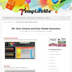 30+ Color Scheme and Color Palette Generators