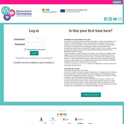 Generazioni Connesse: Log in to the site