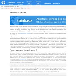 Générer des bitcoins – Bitcoin.fr