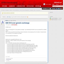 EDI X12 over generic exchange