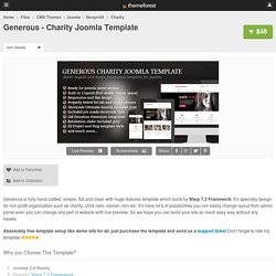 Generous - Charity Joomla Template