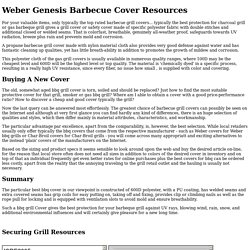 Weber Genesis Barbecue Cover Resources