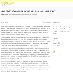 Neon Genesis Evangelion: Hating Shinji Does Not Make Sense – mcatee login