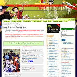 Watch Neon Genesis Evangelion Online