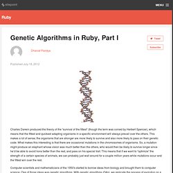 Genetic Algorithms in Ruby, Part IRubySource