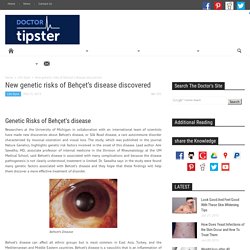 New genetic risks of Behçet's disease discovered