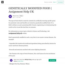 GENETICALLY MODIFIED FOOD