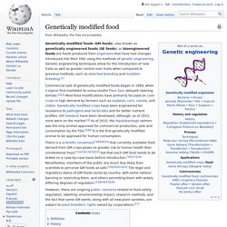 Genetically modified food