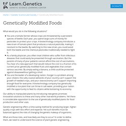 Genetically Modified Foods