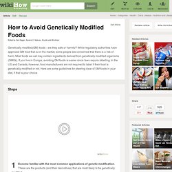 How to Avoid Genetically Modified Foods: 8 steps