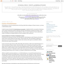 Cooling Inflammation: Genetics of Food Intolerance