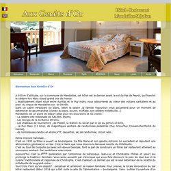 AUX GENETS D'OR, HOTEL RESTAURANT, 15590 MANDAILLES-SAINT-JULIEN