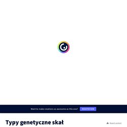 Typy genetyczne skał by ewa.szablowska on Genially