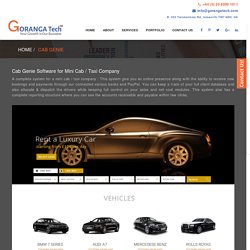 Cab Genie Software for Mini Cab and Taxi Company