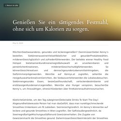 Genießen Sie ein sättigendes Festmahl, ohne sich um Kalorien zu sorgen