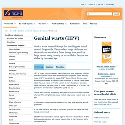 Genital warts (HPV)