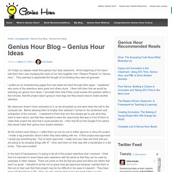 Genius Hour Ideas