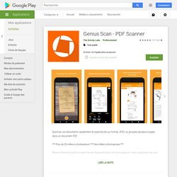 Genius Scan - PDF Scanner – Applications sur Google Play