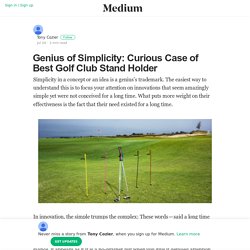 Genius of Simplicity: Curious Case of Best Golf Club Stand Holder