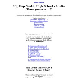 Have you ever? Genki English Songs for Adult Learners