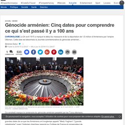 Génocide arménien: Cinq dates pour comprendre ce qui s’est passé il y a 100 ans