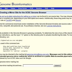 Genome Browser: Mirror Instructions