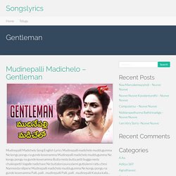 Gentleman Songs Lyrics