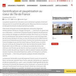 Gentrification et paupérisation au coeur de l'Île-de-France
