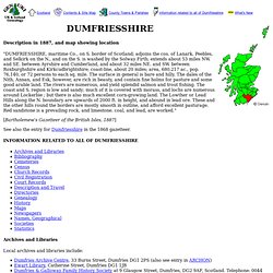 Dumfriesshire genealogy