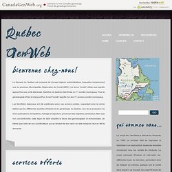 GenWeb du Québec GenWeb Project
