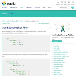 Geo Bounding Box Filter