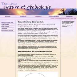 Nature et Géobiologie - Editions Oviloroi