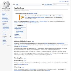 Geobiology