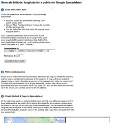 Batch Geocode Addresses from a Google Spreadsheet