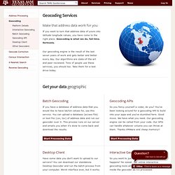 Texas A&M Geocoder - Free online geocoding