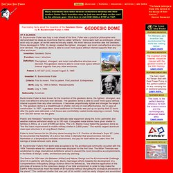 Historia Cúpula Geodésica - Invención de la Cúpula Geodésica
