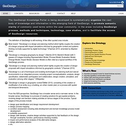 GeoDesign Knowledge Portal