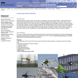 ETH - Geodetic Metrology and Engineering Geodesy - Unmanned Aerial Vehicles