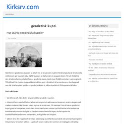 geodetisk kupol - kirksrv.com
